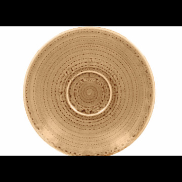 TWIRL skål for kaffekopp 17cm shell - brun