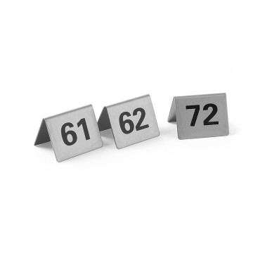 Bordstativnummer, HENDI, tall 61-72, 50x35x(H)40mm