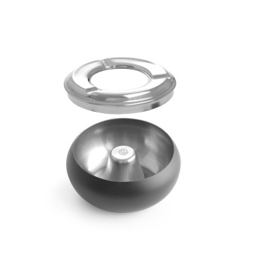 Skål askebeger svart, HENDI, âŒ€105x(H)58mm