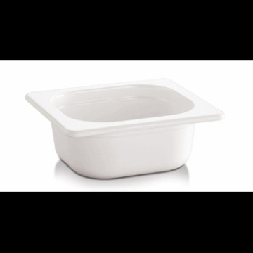 Melamin kantine hvit 1/6GN 65mm 0.8ltr
