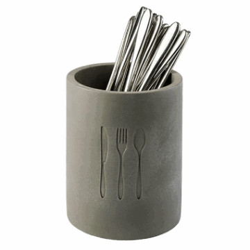 Bestikkholder BetongØ-11cm.H-14cm.(tåler ikke oppvaskmaskin)