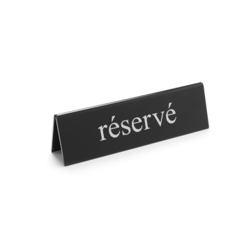 Bordskilt reservert, HENDI, rÃ©servÃ©, 130x30x(H)38mm