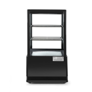 Kjøle vitrineskap, 58 l, Arktic, sort, 230V/170W, 452x406x(H)830mm
