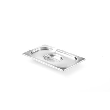 Lokk til GN-beholdere med skjefordypning, HENDI, Profi Line, GN 1/4, 265x162mm