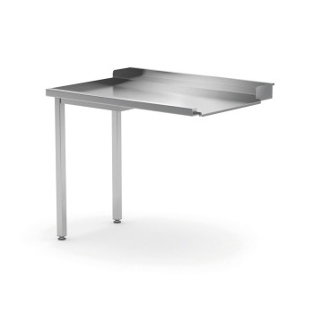 Tømmebord for oppvaskmaskin, HENDI, venstre side, 1000x700x(H)850mm