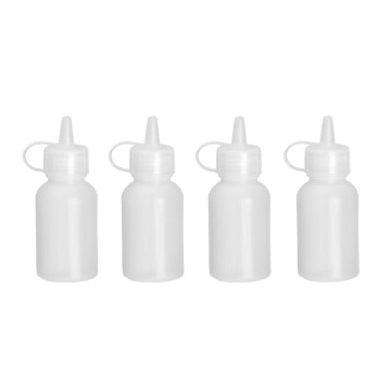Mini saus dispenser - sett med 4 stk, HENDI, 0,03L, Transparent, âŒ€30x(H)85mm