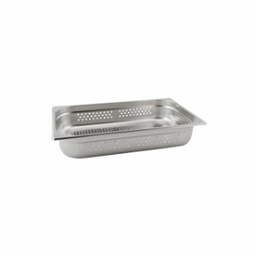 1/1 GN perforert kantine 304 rfr stål x 40 mm h.