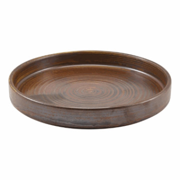 Terra Porcelain Rustic Copper Presentation Plate 21cm