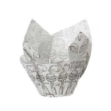 Fettfast papirfôr forhåndsformet - 150 stk, HENDI, 150 stk., 160x160x(H)50mm