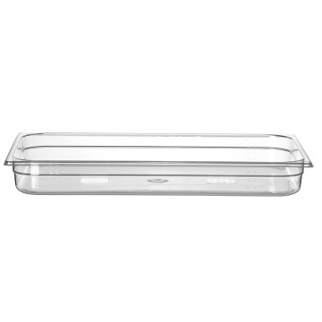 Beholder GN 1/1 polykarbonat, HENDI, Profi Line, GN 1/1, 9L, Transparent, 530x325x(H)65mm