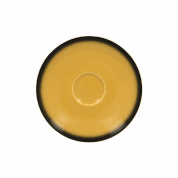LEA gul -  skål for begge kaffekoppene 17cm