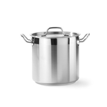 Langkokepanne høy - med lokk, HENDI, Profi Line, 6L, âŒ€200x(H)190mm