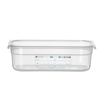 Beholder GN 1/3 HACCP, HENDI, GN 1/3, 4L, Gjennomsiktig, 325x176x(H)100mm