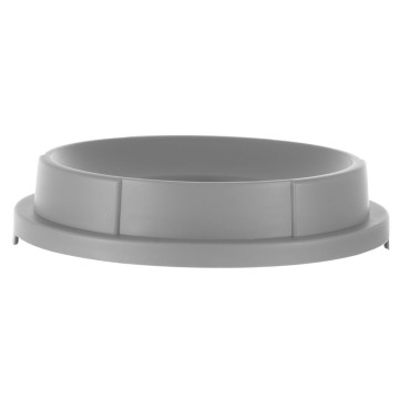 Åpent deksel for rund avfallsbeholder, AmerBox, passer 691038, lys grå, âŒ€570x(H)135mm