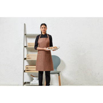 P113 Organic Fairtrade Apron Sort Denim