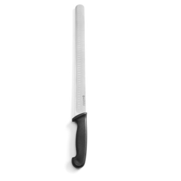 Skinke-/kebabkniv med Granton-kanten, HENDI, Sort, (L)490mm