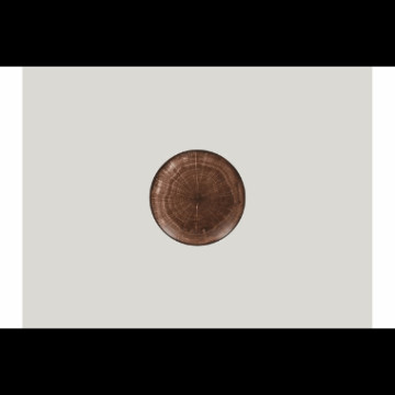 Woodart Tallerken flat 15cm "eikebrun" (mørkest)