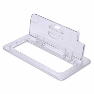 Cambro 1/3 hengslet lokk m/utk/øse polycarbonat