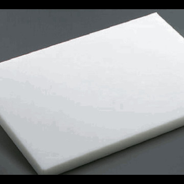 Skjærebrett 40x30x2 cm hvit. plast