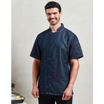 P906 Chefs Zip Close Jacket Hvit S