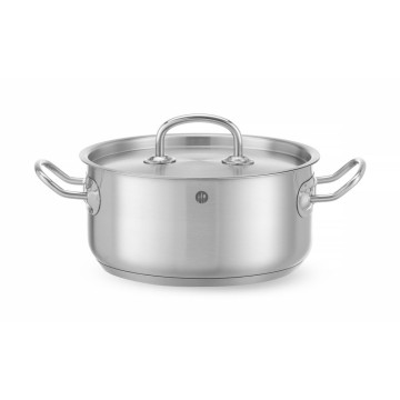 Langkokepanne lav - med lokk, HENDI, Kitchen Line, 2,9L, âŒ€200x(H)95mm