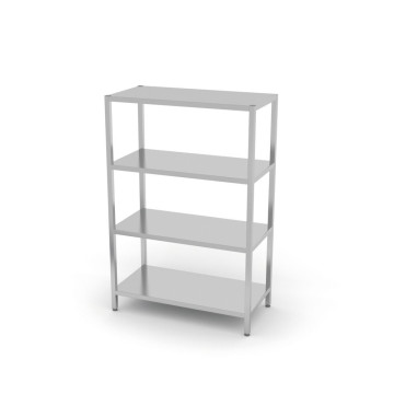 Oppbevaringsstativ med 4 fulle hyller – boltet, HENDI, Kitchen Line, 1000x400x(H)1800mm