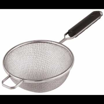 Trådsil. rund. dobbel bunn 20 cm (avviker bilde og mål)