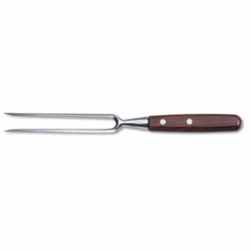 Stekegaffel 18 cm. rett med treskaft