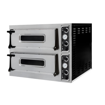 Pizzaovn BASIC 44, HENDI, 2 kammer, 400V/9400W, 975x930x(H)742mm