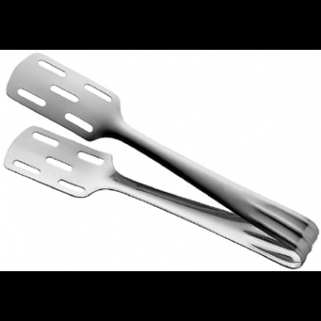 Serveringstang klype perforert  rfr stål 19 cm