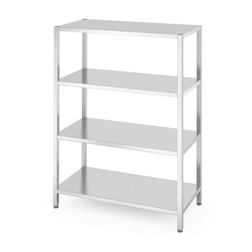 Oppbevaringsstativ med 4 fulle hyller – boltet, HENDI, Kitchen Line, 1200x600x(H)1800mm