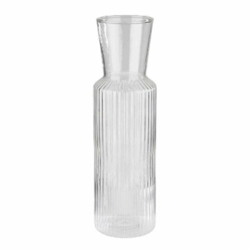 Glasskaraffel 0.9L H:27cm "striper"