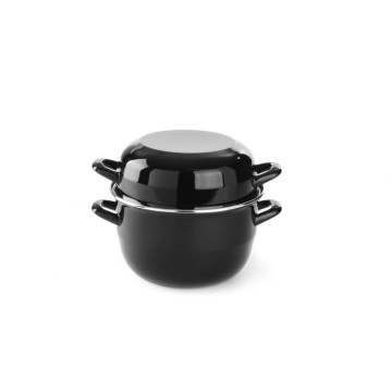Blåskjellpanne - med lokk, HENDI, 3,4L, âŒ€220x(H)195mm