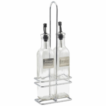 Olje-/eddiksett (2 flasker a 4.7x4.7x25cm i rack) ENDRET