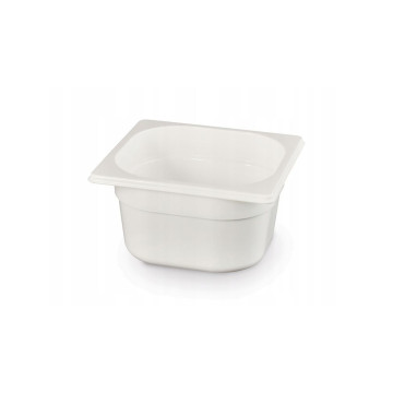 Beholder GN 1/6 hvit polykarbonat, HENDI, GN 1/6, 1L, hvit, 176x162x(H)65mm