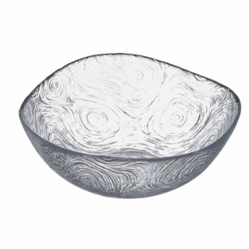 Bolle glass dessert. mønstret 14.5cm H-5.5cm.