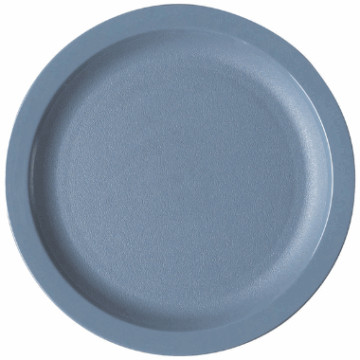 Tallerken flat m/fane 21 cm blå polycarbonat