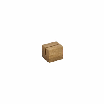 Acacia tre menyholder 3x2.5x2.5 cm