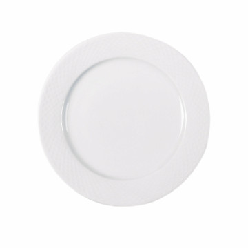 TALLERKEN FLAT 23cm           FASETT-HVITT