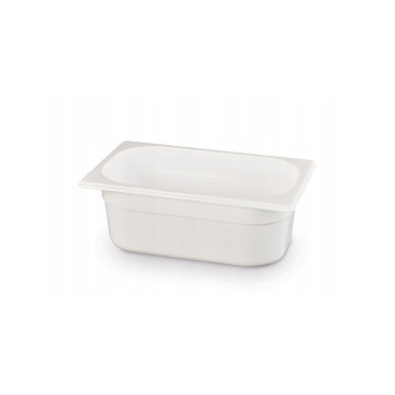Beholder GN 1/4 hvit polykarbonat, HENDI, GN 1/4, 1,8L, Hvit, 265x162x(H)65mm