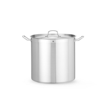 Langkokepanne høy - med lokk, HENDI, Profi Line, 37L, âŒ€360x(H)360mm